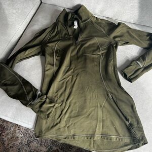 lululemon athletica Forest Green Long Sleeve Tee